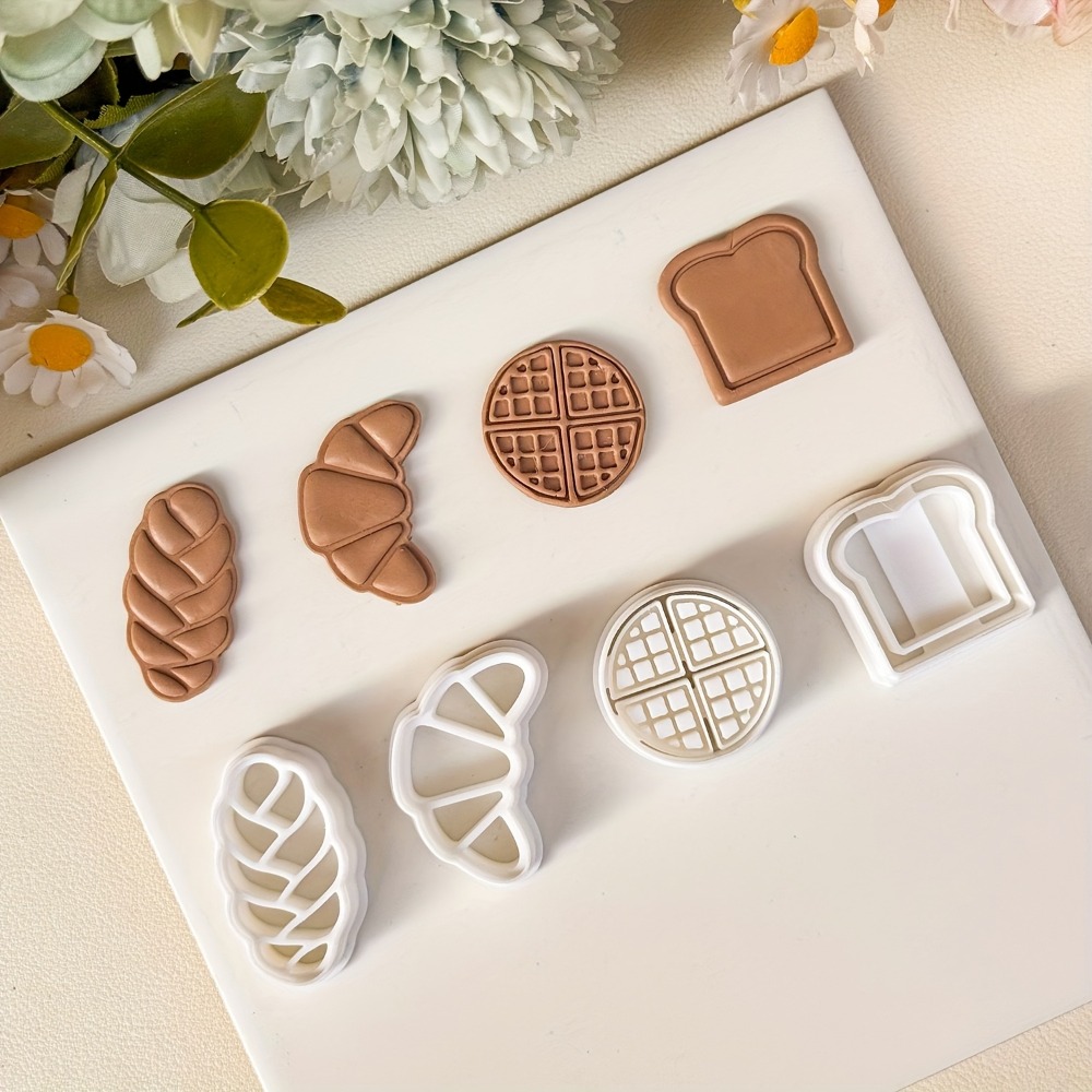 Cookies Pack - 4Pcs Bread Themed Cookie Cutter Set,