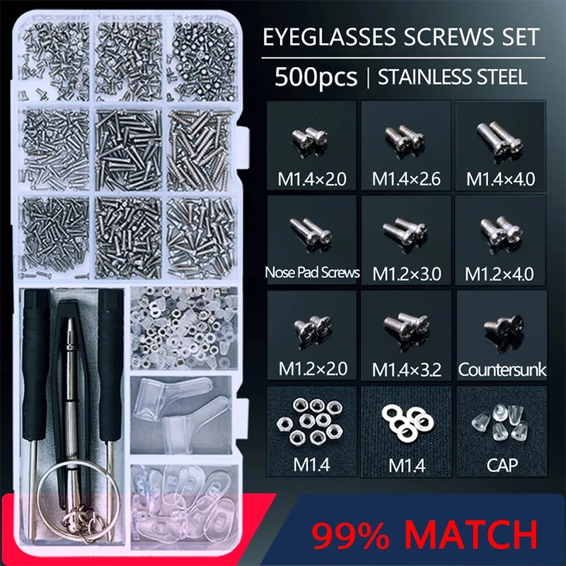 500pc Eyeglasses Sunglasses Re - Nuts Mix recension och pris