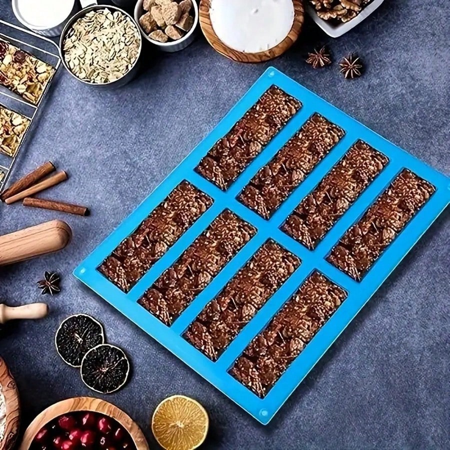 1pc Silicone Granola Bar Mold, - Protein Bar recension och pris
