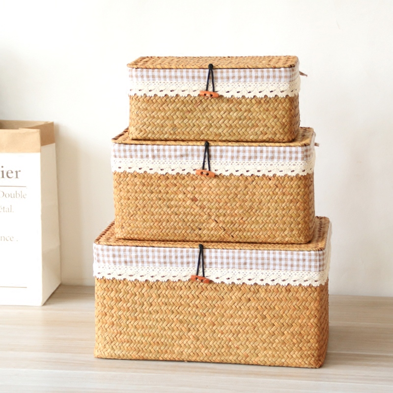 Seaweed Woven Box Grass Basket - Seaweed Snack recension och pris
