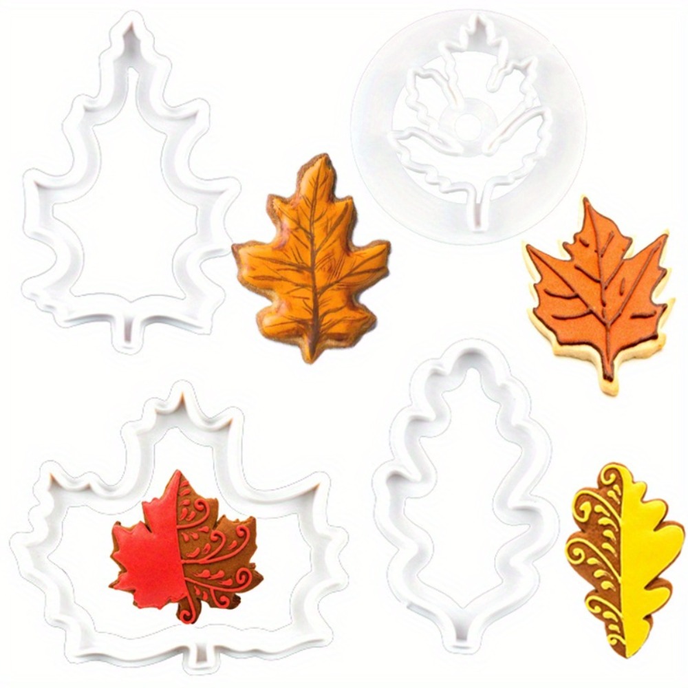 4Pcs Set Fall Leaf Cookie Cutt - Cookies Pack recension och pris