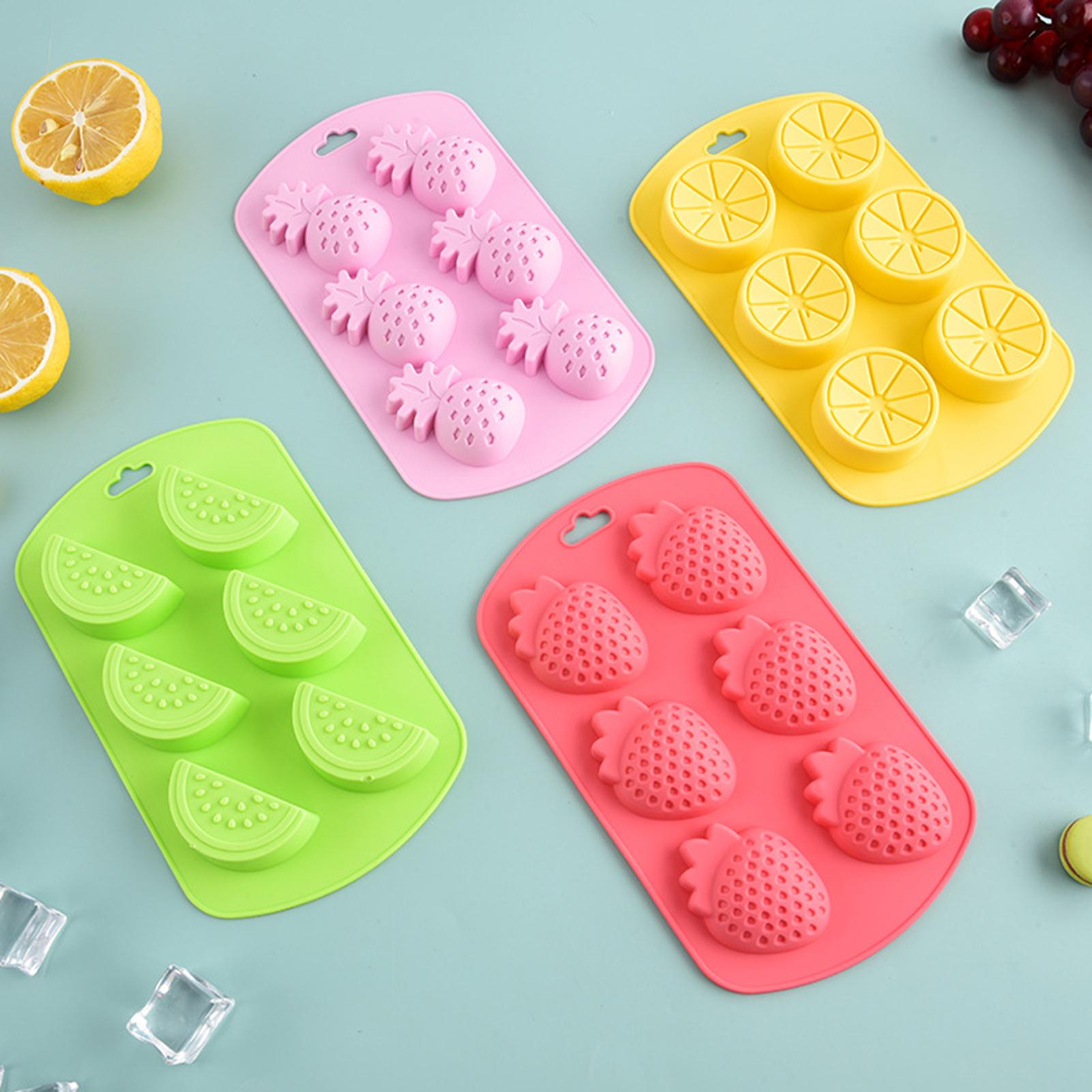 6 Cavity Fruit Shaped Silicone - Gummy Candy recension och pris
